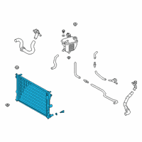 OEM 2019 Toyota Corolla Radiator Assembly Diagram - 16400-24320