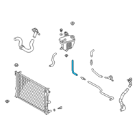 OEM Lexus UX200 Hose, Water By-Pass Diagram - 16267-24020