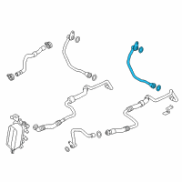 OEM 2018 BMW M6 Gran Coupe Oil Cooling Pipe Inlet Diagram - 17-22-7-599-921