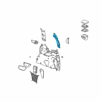 OEM 1998 Chevrolet Venture Panel Asm-Back Body Pillar Finish <Use 1C4N*Neutral Diagram - 10411570