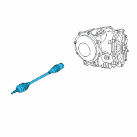 OEM 2005 Cadillac XLR Axle Assembly Diagram - 22873444