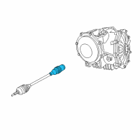 OEM 2008 Cadillac XLR Boot Kit, Rear Wheel Drive Shaft Inner Cv Joint Diagram - 89047795