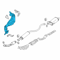 OEM 2017 Nissan Juke Three Way Catalytic Converter Diagram - 208A2-1TV0A