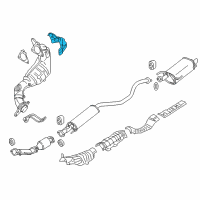 OEM 2011 Nissan Juke Cover Heat Shield Diagram - 20850-1KC0A