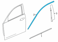 OEM Cadillac CT5 Frame Molding Diagram - 84028379