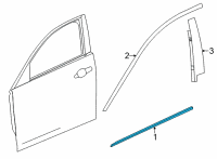 OEM Cadillac CT5 Belt Molding Diagram - 84870977