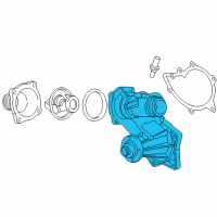 OEM BMW Water Pump Diagram - 11-51-0-393-336