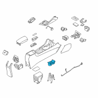 OEM 2020 Kia Niro Cup Holder Assembly Diagram - 84670G5100WK