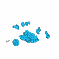 OEM 2015 Chevrolet Caprice Water Pump Assembly Diagram - 19180610