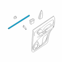 OEM 2007 Mercury Mariner Belt Weatherstrip Diagram - YL8Z-7825825-BA