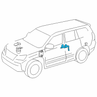 OEM 2016 Lexus GX460 Sensor Sub-Assembly, Height Control Diagram - 89408-60030