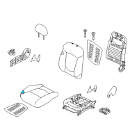 OEM 2012 Kia Forte Pad Assembly-Front Seat Cushion Diagram - 882501M000