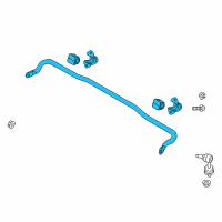 OEM Kia Sedona Bar Assembly-Rear Stabilizer Diagram - 55510A9000