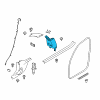 OEM 2014 BMW 428i xDrive Cover, B-Column Upper Left Diagram - 51-43-7-321-389