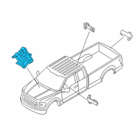 OEM 2021 Ford F-250 Super Duty KIT - ALARM/KEYLESS LOCK SYSTE Diagram - LU5Z-15604-AZ