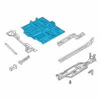 OEM 2016 Chrysler 200 Pan-Front Floor Diagram - 68160978AB