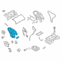 OEM Nissan Murano Cover Assy-Front Diagram - 13500-JP00A