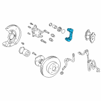 OEM 2000 Toyota Echo Caliper Mount Diagram - 47721-52010