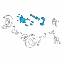 OEM 2003 Toyota Echo Caliper Diagram - 47730-52020