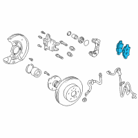 OEM 2005 Toyota Echo Front Pads Diagram - 04465-17140