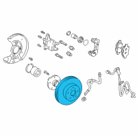 OEM 2000 Toyota MR2 Spyder Rotor Diagram - 43512-52090