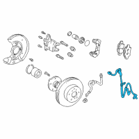 OEM Toyota Echo Front Speed Sensor Diagram - 89542-52010