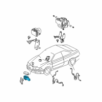 OEM 1995 Honda Passport Knuckle, Right Front Axle Diagram - 8-97012-102-0