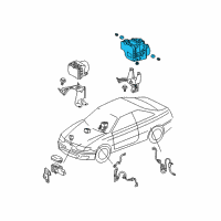 OEM 2008 Toyota Solara Actuator Diagram - 44050-33190