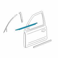 OEM Ford Five Hundred Belt Weatherstrip Diagram - 6G1Z-5421452-AA