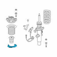 OEM 2021 Toyota GR Supra Lower Pad Diagram - 48158-WAA01