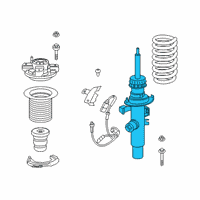 OEM 2021 Toyota GR Supra Strut Diagram - 48510-WAA04