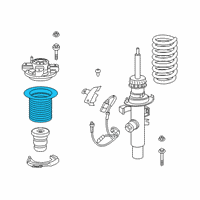 OEM 2020 Toyota GR Supra Upper Spring Insulator Diagram - 48157-WAA01