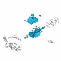 OEM 2019 Nissan Armada Cylinder Brake Master Diagram - 46010-5ZA7C