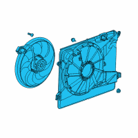 OEM 2018 Buick Encore Fan Blade Diagram - 95301357