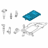 OEM 2015 Jeep Grand Cherokee Electrical Powertrain Control Module Diagram - 5150790AC