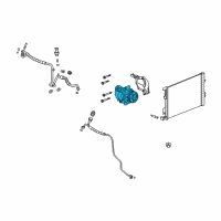 OEM 2006 Chevrolet SSR Air Conditioner Compressor Diagram - 15226803