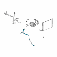 OEM 2006 Chevrolet SSR Tube Asm-A/C Evaporator Diagram - 15119316