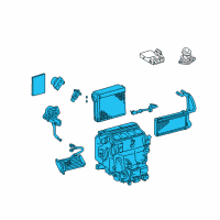 OEM 2008 Toyota Land Cruiser Evaporator Assembly Diagram - 87050-60500