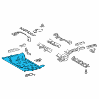 OEM 2017 Lexus NX300h Pan, Rear Floor Diagram - 58311-78020