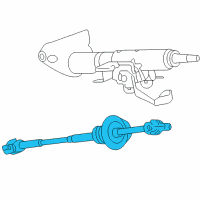 OEM Pontiac Intermediate Steering Shaft Assembly Diagram - 15910494