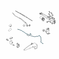 OEM 2011 Ford Transit Connect Washer Hose Diagram - 2T1Z-17603-A