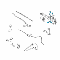 OEM Ford Transit Connect Linkage Assembly Mount Kit Diagram - 2T1Z-00811-A