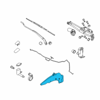 OEM Ford Transit Connect Washer Reservoir Diagram - 2T1Z-17618-B