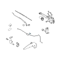 OEM 2013 Ford Transit Connect Front Hose T-Connector Diagram - 2T1Z-17A601-A