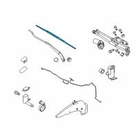 OEM 2013 Ford Transit Connect Wiper Blade Diagram - BT1Z-17528-G