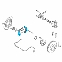 OEM 2017 Nissan Altima Shoe Set Parking Brake Diagram - D4060-3TA0A