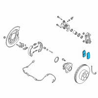 OEM 2015 Nissan Altima Rear Brake Pad Disc Kit Diagram - D4060-9HM0B