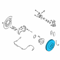 OEM 2010 Nissan Sentra Rotor-Disc Brake, Rear Diagram - 43206-JA00A