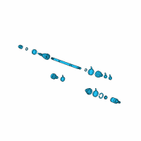 OEM 2005 Hyundai Sonata Joint Assembly-Constant Velocity L Diagram - 49500-38442