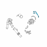 OEM 2004 Ford Excursion Oil Feed Tube Diagram - 3C3Z-9T516-A